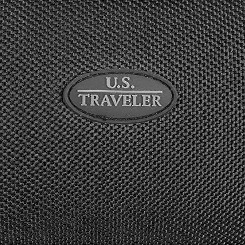U.S. Traveler Lightweight Softside Suitcase, Rolling 20" Carry On Luggage, Black, Single - Image 5