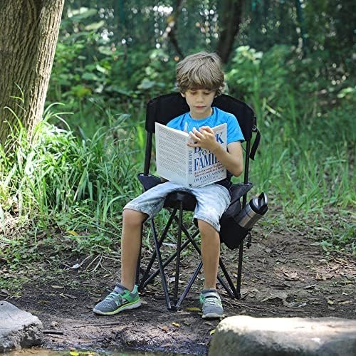 PORTAL Extra Large Quick Folding Tripod Stool with Backrest Fishing Camping Chair with Carry Strap - Image 6