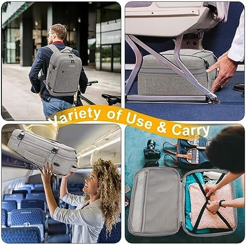 Carry On Backpack for Men Women,42L Flight Approved Travel Backpack with 4 Packing cubes,Expandable Water-resistant 17Inch Laptop Backpack,Casual Daypack Businless Weekend Hiking - Image 7