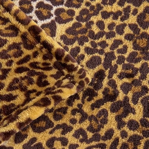 Leopard Print Blanket Fleece Throw Blanket for Bed Sofa Travel and Camping, Super Soft Cozy Fluffy Plush Blanket, Cheetah Print Blanket for All Seasons(50”×60”) - Image 6