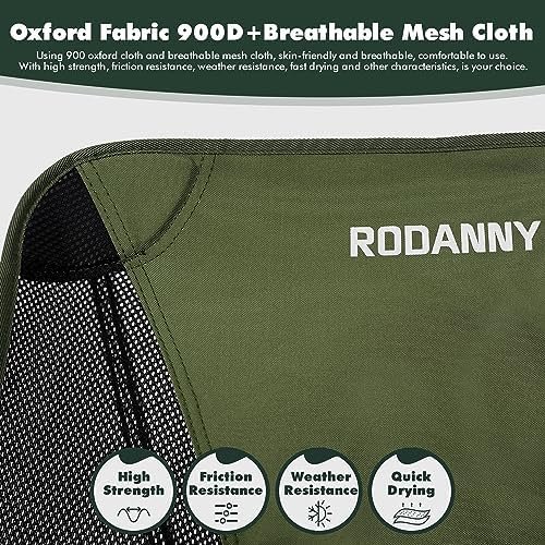 Camping Chairs, 360°Degree Swivel Folding Chairs for Adults, Lightweight Camping Chair Portable Chairs, Foldable Outdoor Chairs for Travel Camping Hiking Fishing Beach lawns(Green) - Image 7