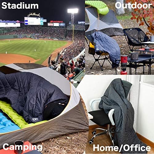 iClimb 3M Thinsulate Insulation Warm Camping Blanket Ultralight Compact (Dark Grey) - Image 7
