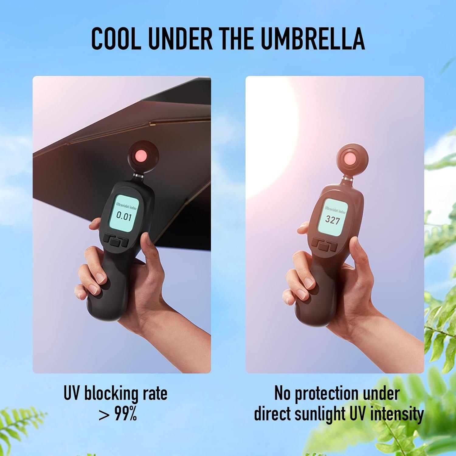 Travel Mini Compact Umbrella With Purse,Small Sun UV Umbrella Protection,UPF 50+ Micro Parasol Umbrella,Small & Lightweight umbrella,Umbrella for Girls,Kids,Women - Image 5