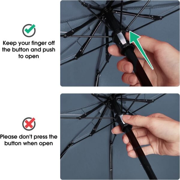 G4Free Compact Travel Umbrella UPF 50+ UV Protection Sun Blocking Mini Umbrellas for Men and Women - Image 4