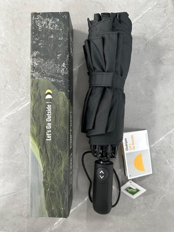 Travel Inverted Umbrella Compact Windproof- Automatic reverse Umbrellas for Rain - Folding Portable Teflon Coating 48inch Span, 10 Ribs Large Umbrella - Image 12