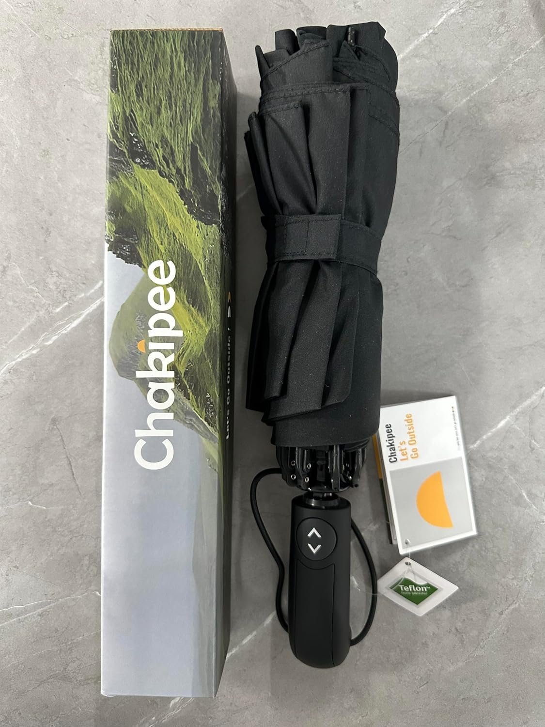 Travel Inverted Umbrella Compact Windproof- Automatic reverse Umbrellas for Rain - Folding Portable Teflon Coating 48inch Span, 10 Ribs Large Umbrella - Image 13